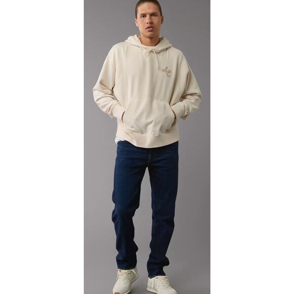 American Eagle AirFlex+ Original Straight Jeans Mens 40x32 Denim New Rich Indigo - Picture 1 of 12